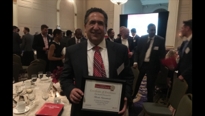 Brooks International CEO Lui Damasceno with Fastest Growing Firm award